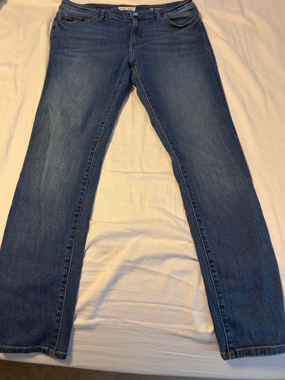 Warp + Weft Dark Blue Skinny Jeans
